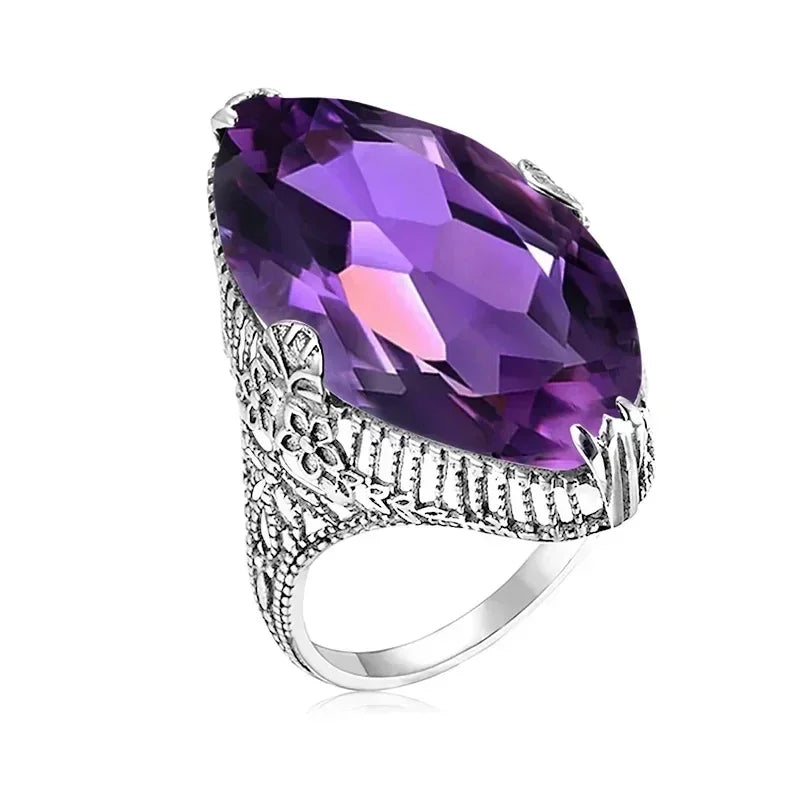 Zenat Sparkling Crystal Zircon Women's Ring