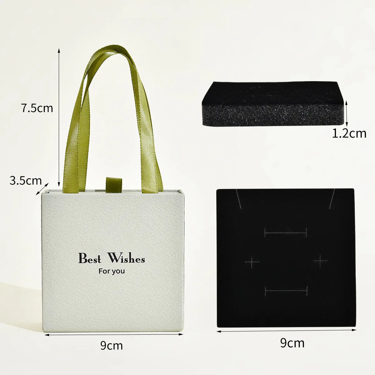 Portable Necklace Gift Box Velvet-Lined