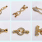 Trendy Earrings Accessories 18K Gold Plated Metal Round Earwires Earring Fasteners Hooks For DIY Women Ear Jewelry Making