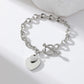 Zenat Double Heart Necklace Bracelet 316 Stainless Steel
