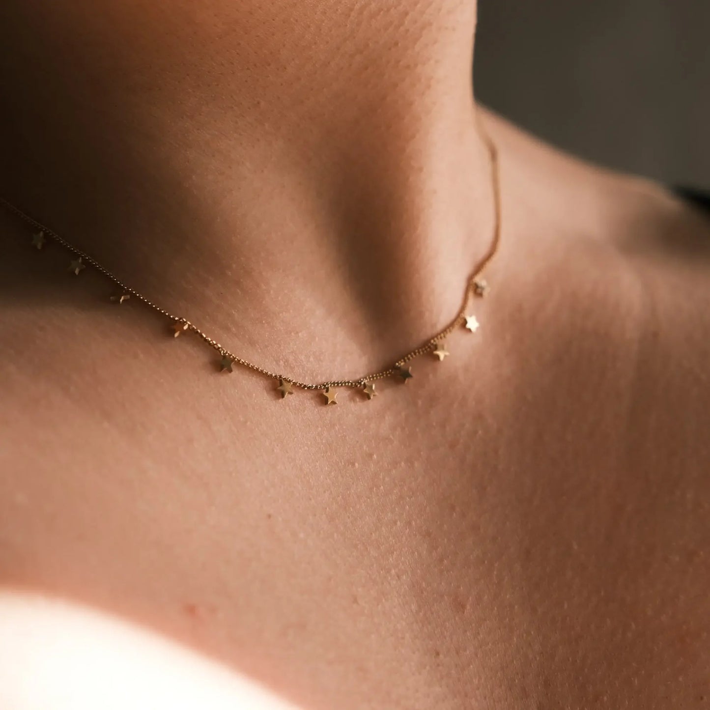 Zenat Golden Star Heart Bohemian Chain Necklace
