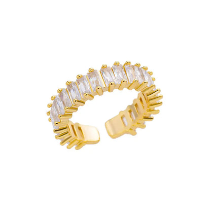 Zenat Mini Green Zircon Adjustable Ring