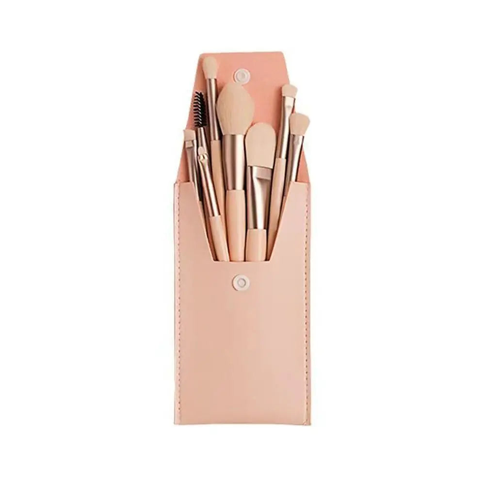 Zenat 8-Piece Premium Makeup Brush Set with Bag