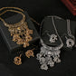 Zenat Luxury Retro Ethnic Carved Jhumka Set