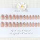 Zenat 24Pcs Short Coffin Press-On Nails