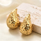 Fashion Korean Metal Elegant Hoop Earring Woman 2022 New Vintage Geometric Statement Earrings Jewelry Brincos Gift