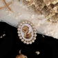 Zenat Sweet Flower Rhinestone Lapel Pin Brooch