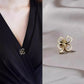 Zenat Sweet Flower Rhinestone Lapel Pin Brooch