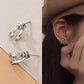 Zenat 925 Silver Leaf & Flower Earrings – Trendy 2025