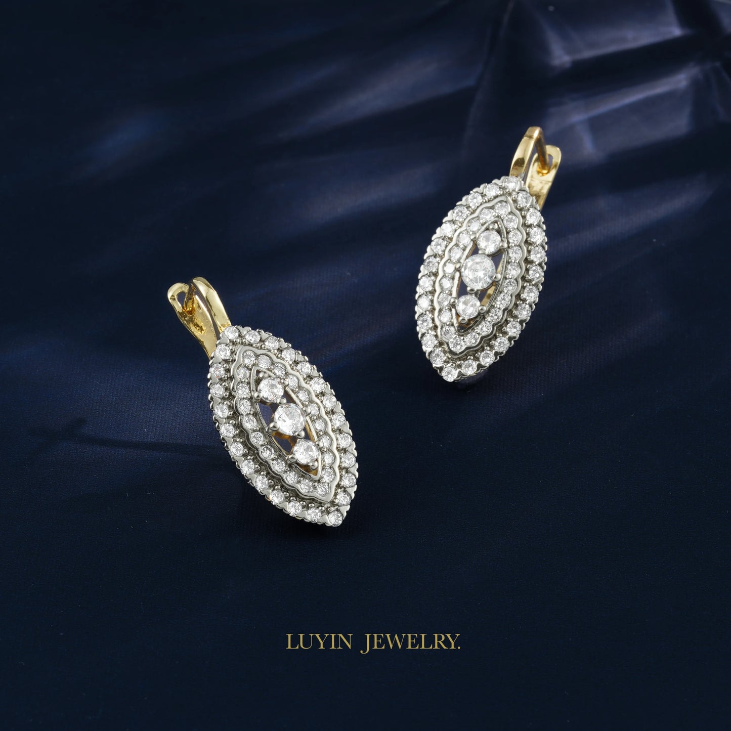 Zenat Evil Eye Earrings & Ring Set – 14K Gold