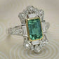 Zenat Colorful Green Cubic Zirconia Rings