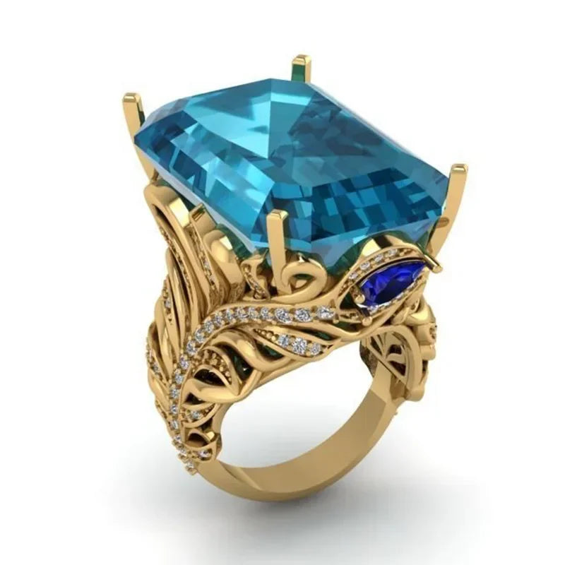 Zenat Sparkling Crystal Zircon Women's Ring