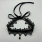Zenat Sexy Lace Flower Velvet Choker Necklace for Women