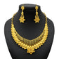 Zenat Dubai 24K Gold Color Necklace Earring Jewelry Set