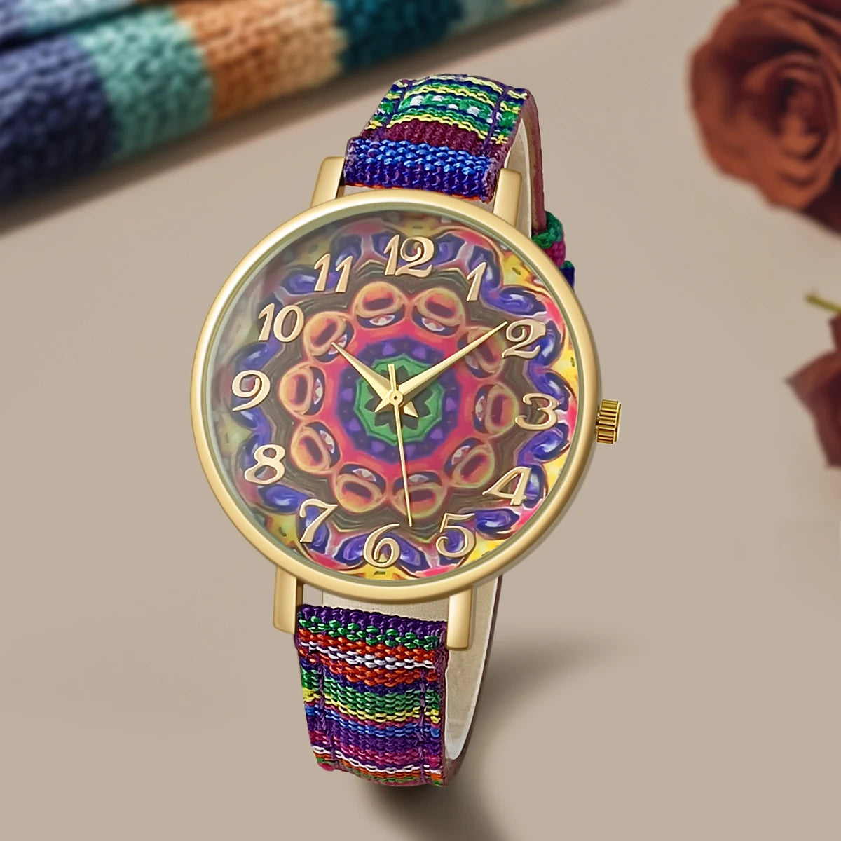 Zenat Watch Luxury Ladies Gift multicolors