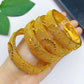 Bridal 24k Gold Color Round Bangles Adjustable