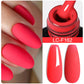 Zenat Bright Red Sparkling Glitter Gel Nail Polish