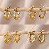 Zenat Elegant Round Hoop Earrings – Luxury Stainless Steel