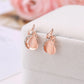 Zenat 3PC Waterdrop Rhinestone Necklace & Earrings Set