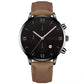 Zenat Geneva Wristwatch Alloy Case Leather