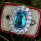 Zenat Sea Blue Cubic Zirconia Women’s Ring