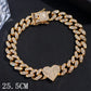 Zenat Iced Out Chunky Cuban Anklet for Women
