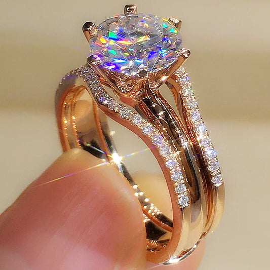 Zenat Unique Rose Gold Color Rings – Women