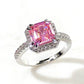 Zenat Pink Zirconia Trendy Sweet and Romantic Engagement Rings