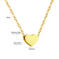 Zenat Golden Star Heart Bohemian Chain Necklace