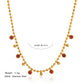 Zenat Vintage Round Zircon Tassel Pendant Necklace