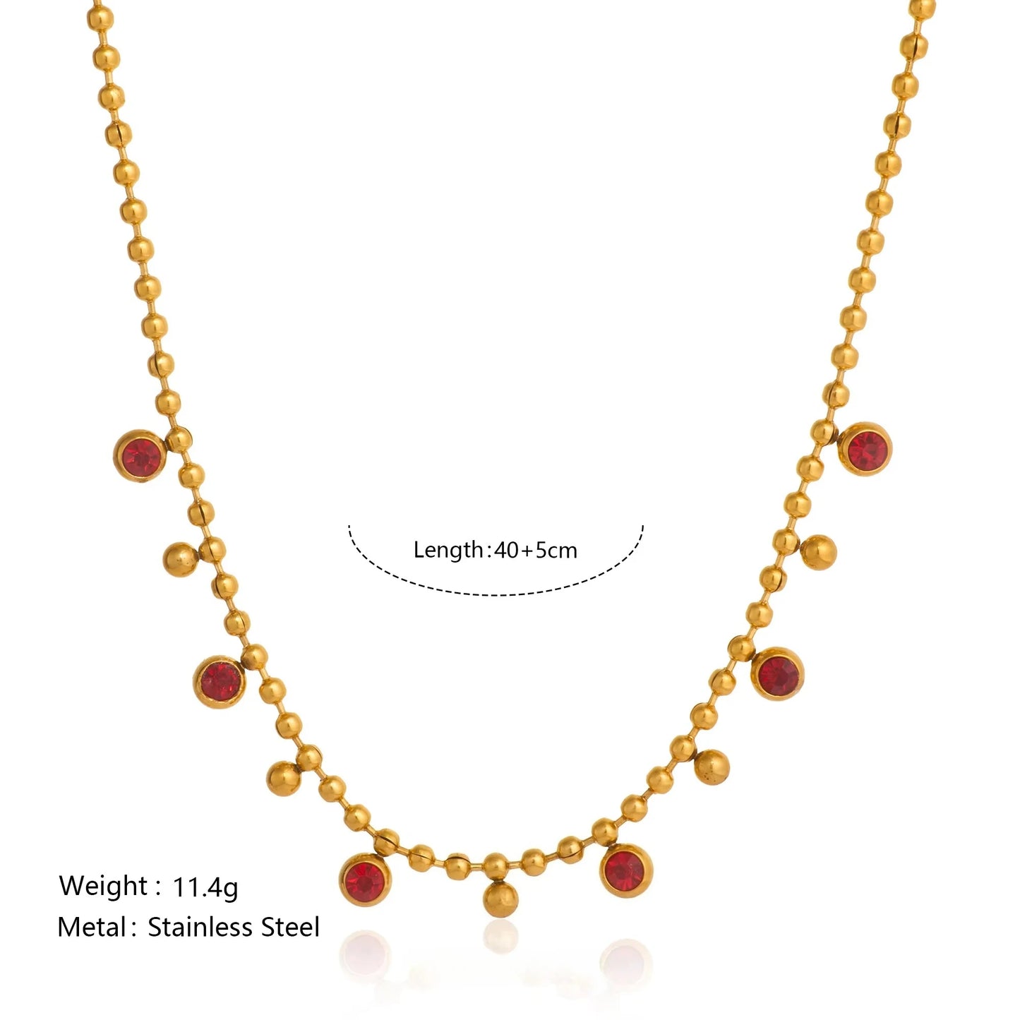 Zenat Vintage Round Zircon Tassel Pendant Necklace
