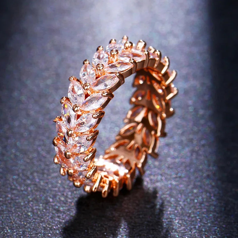 Fashion Luxury Multicolor Charm Zircon Wedding Rings for Women Round Square Stone Party Ring Jewelry