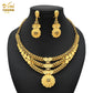 Zenat Luxury Indian style Jewelry Sets 24K Golden