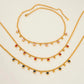 Zenat Vintage Round Zircon Tassel Pendant Necklace