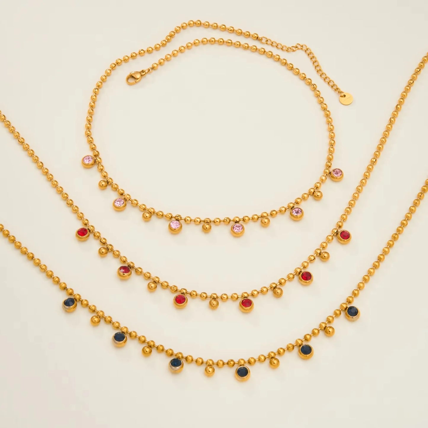 Zenat Vintage Round Zircon Tassel Pendant Necklace