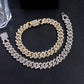 Zenat Iced Out Chunky Cuban Anklet for Women