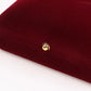 Flocking Gold Buckle Jewelry Box Red Velvet