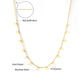 Zenat Golden Star Heart Bohemian Chain Necklace