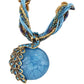 Zenat Elegant Vintage Peacock Tassel Pendant Necklace