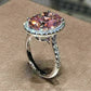 Zenat Pink Cubic Zirconia Ring for Women